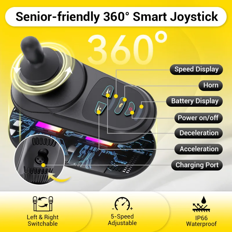 Easwe™ A10 Electric Wheelchair Webp 2025.5.23 Joystick