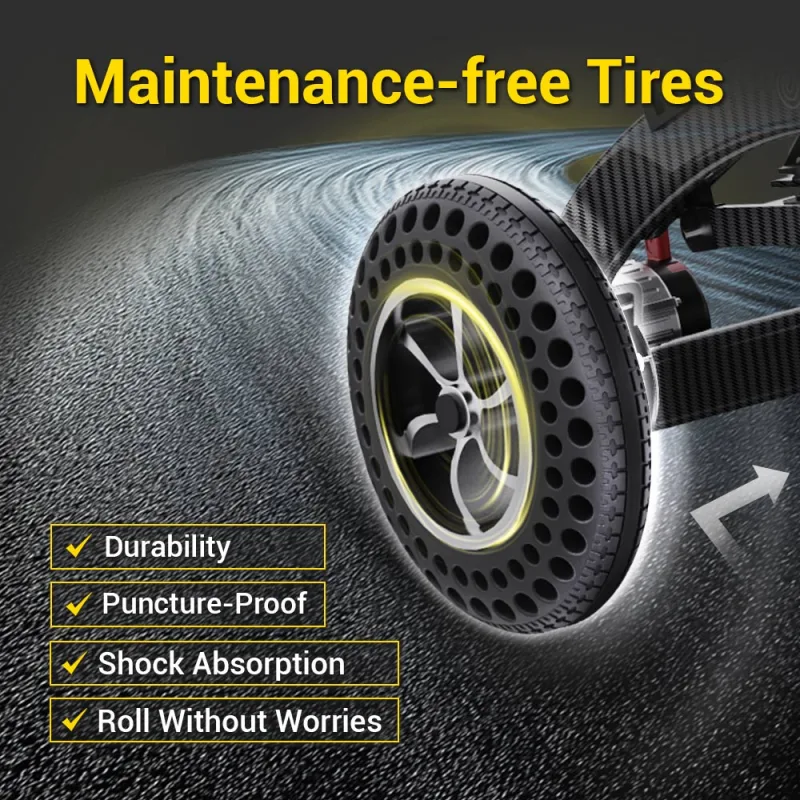 Easwe™ B10 Foldable Electric Wheelchair Webp 2025.5.23 Tire