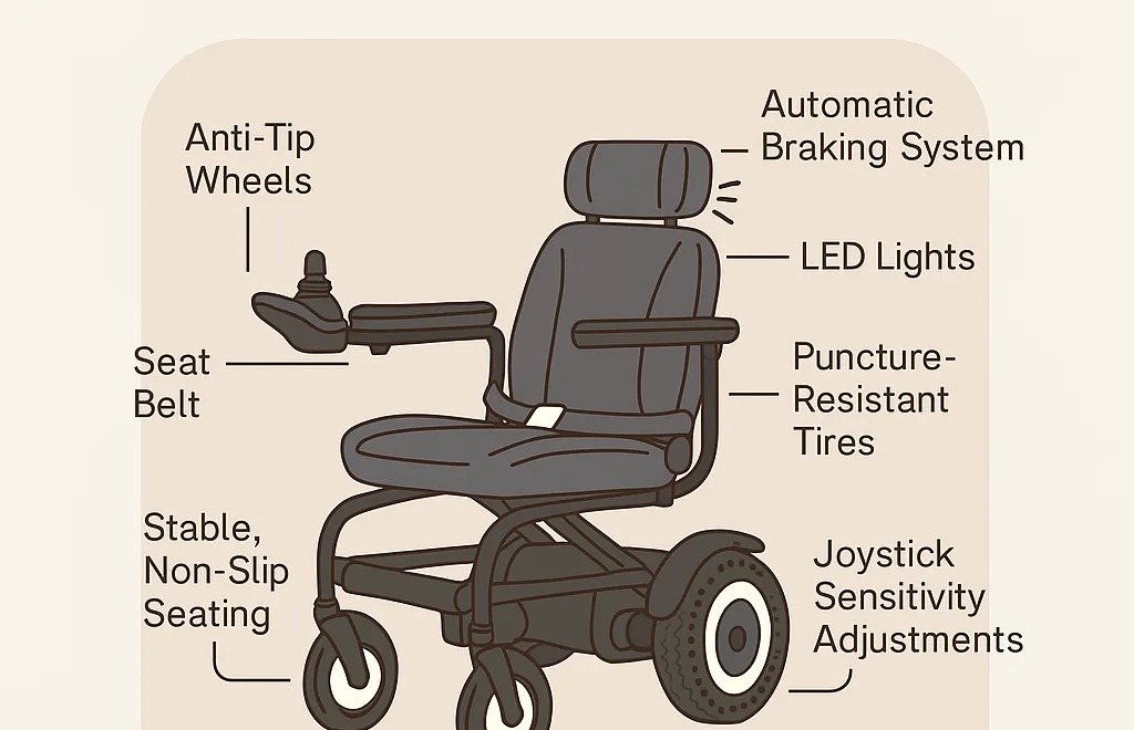 What Safety Features Do Electric Wheelchairs Have
